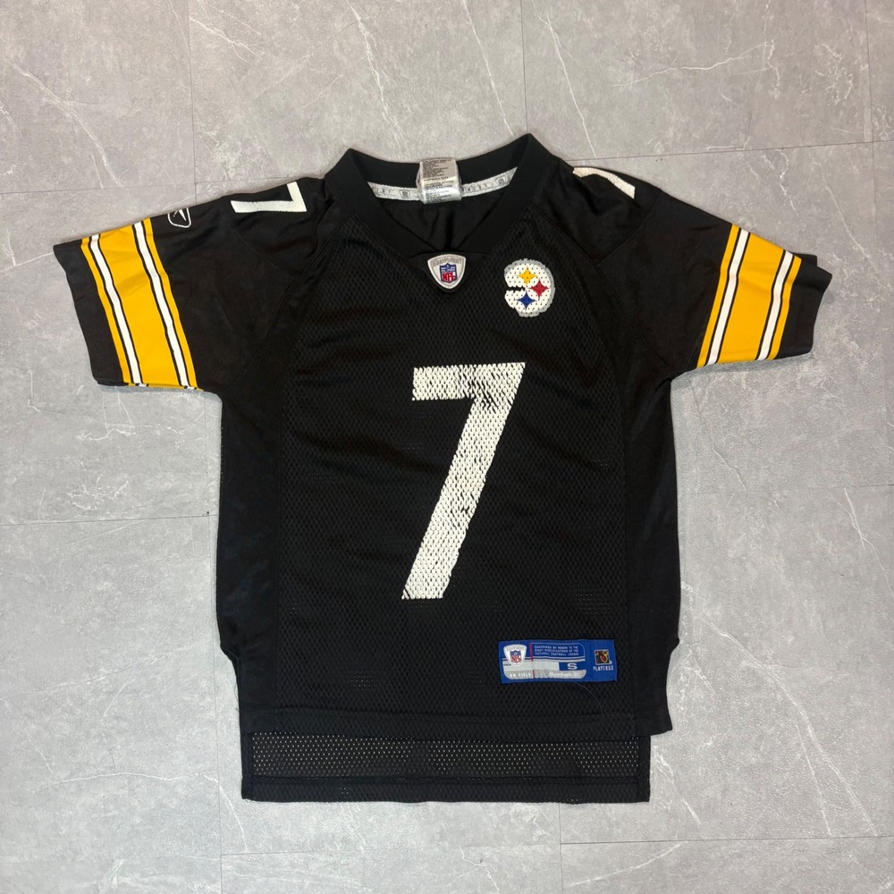 Kids Reebok Pittsburgh Steelers Ben Roethlisberger Jersey Black Size S 8 4044